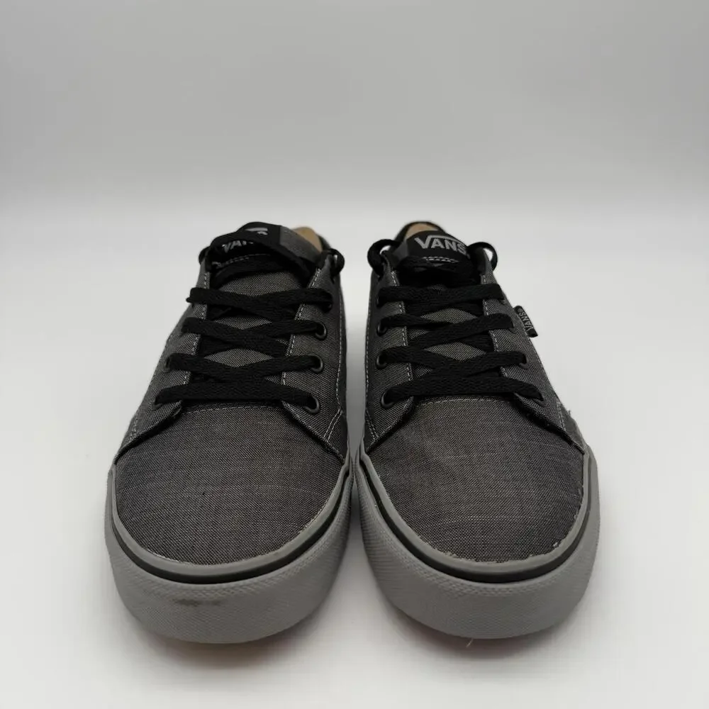 Vans Gray and Black Canvas Sneakers - Men's Size 9 - Picture 11 of 11